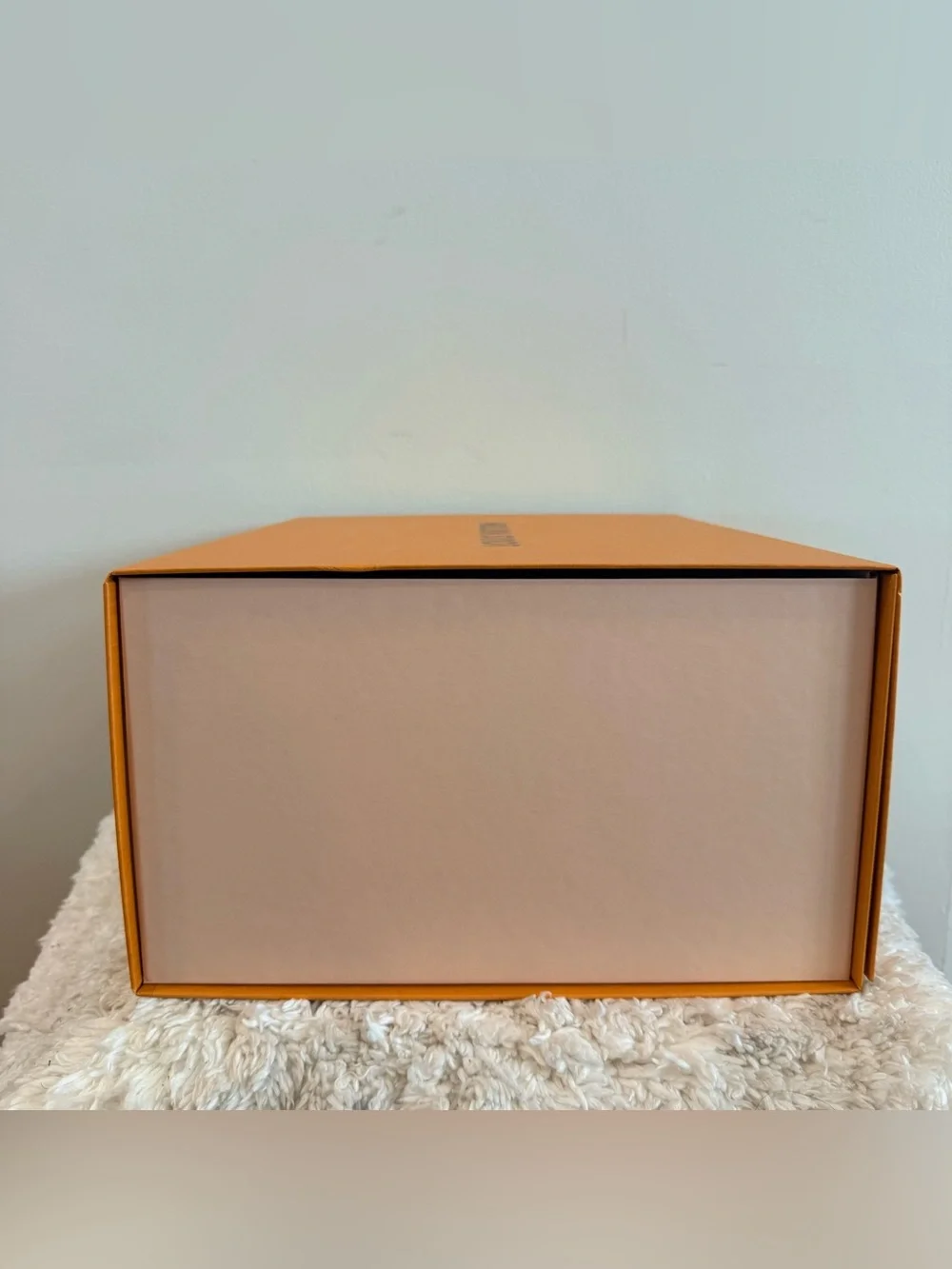 Authentic Louis Vuitton Empty Orange Gift Box XL W Original LV Logo Mailer Box